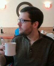 Stylishly drinking coffee