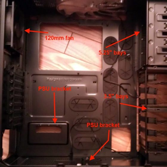 Inside the Super Awesome Computer case