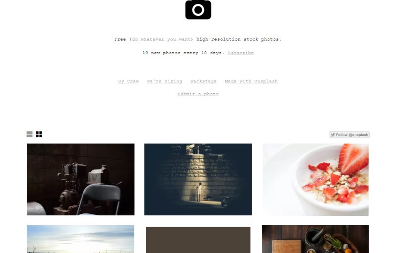 Unsplash: Completely free images for whatever you want