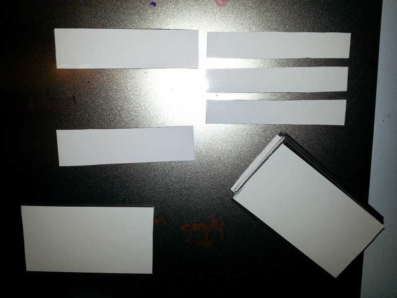 The finished dry erase magnets