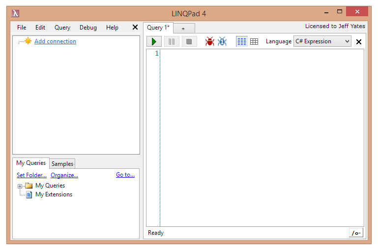 Debugging in LINQPad