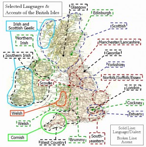 Selected languages and accents of the British Isles (CC BY-SA 3.0)